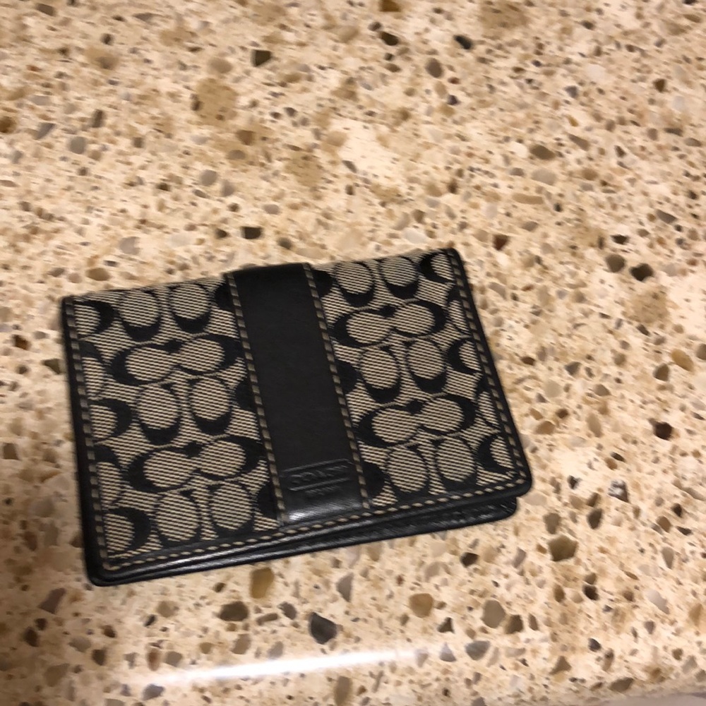 Authentic coach card wallet